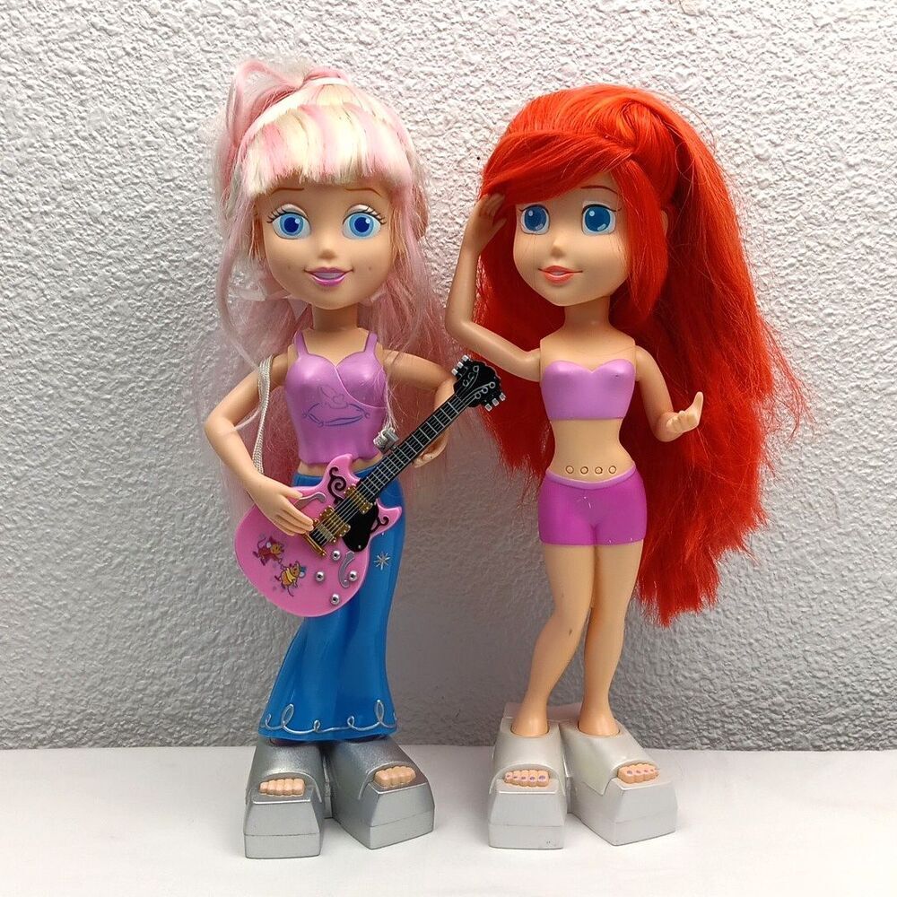 Radio Disney Pop Dreamers Cinderella & Ariel Musical Battery Operated Vintage